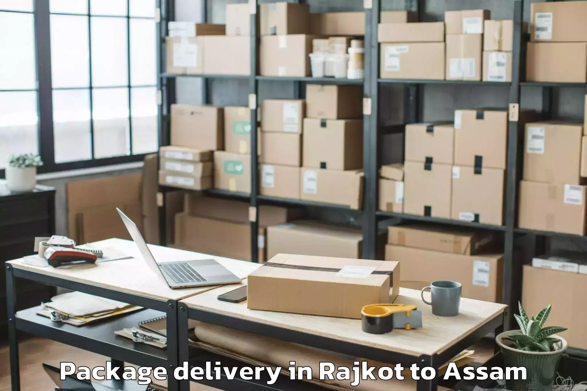 Get Rajkot to Bhowraguri Package Delivery